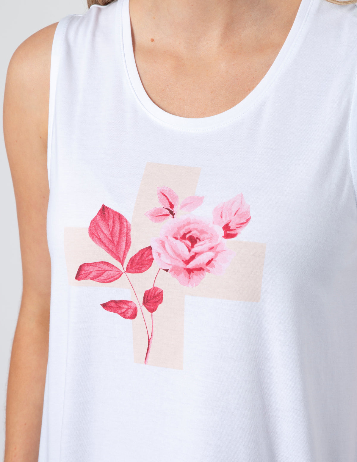 White Jolie Tank | Ruby Rose