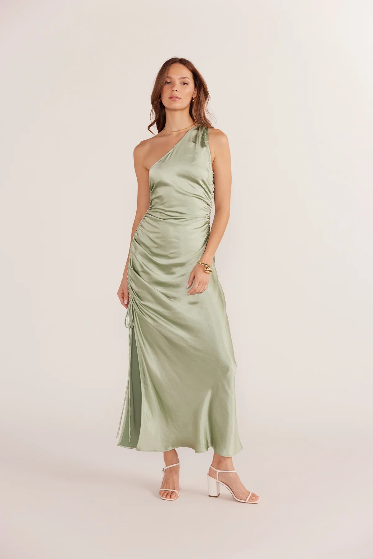 Verda One Shoulder Midi Dress