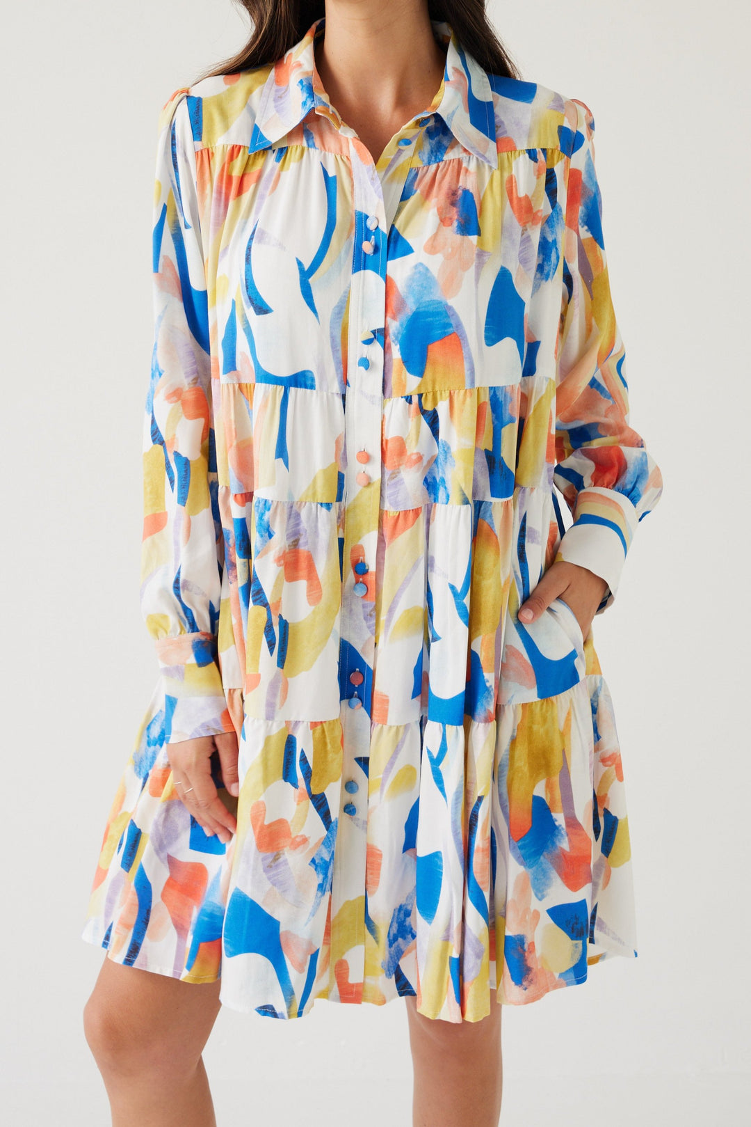 Camila Mini Dress | Watercolour
