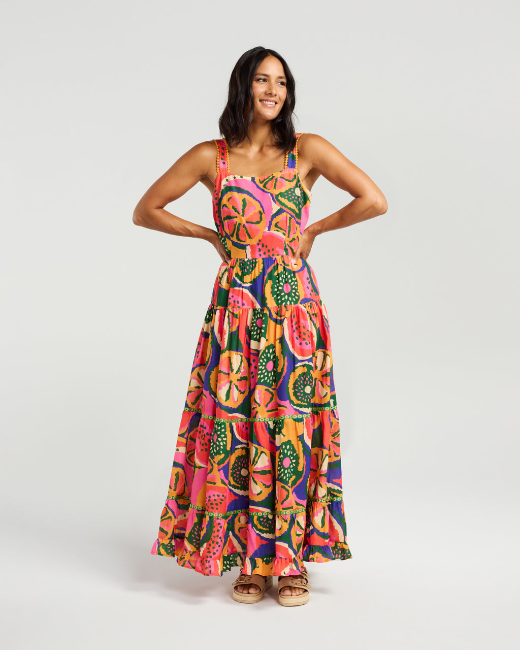 Rochelle Dress- Carnival Print