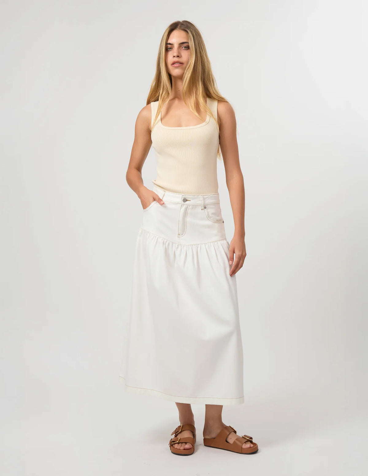 Davina Skirt- Ecru
