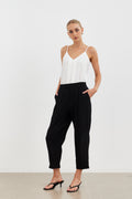 Zuri Taper Leg Pant-Black