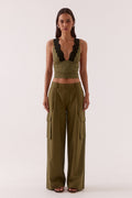 Sabine Cargo Pants- Khaki