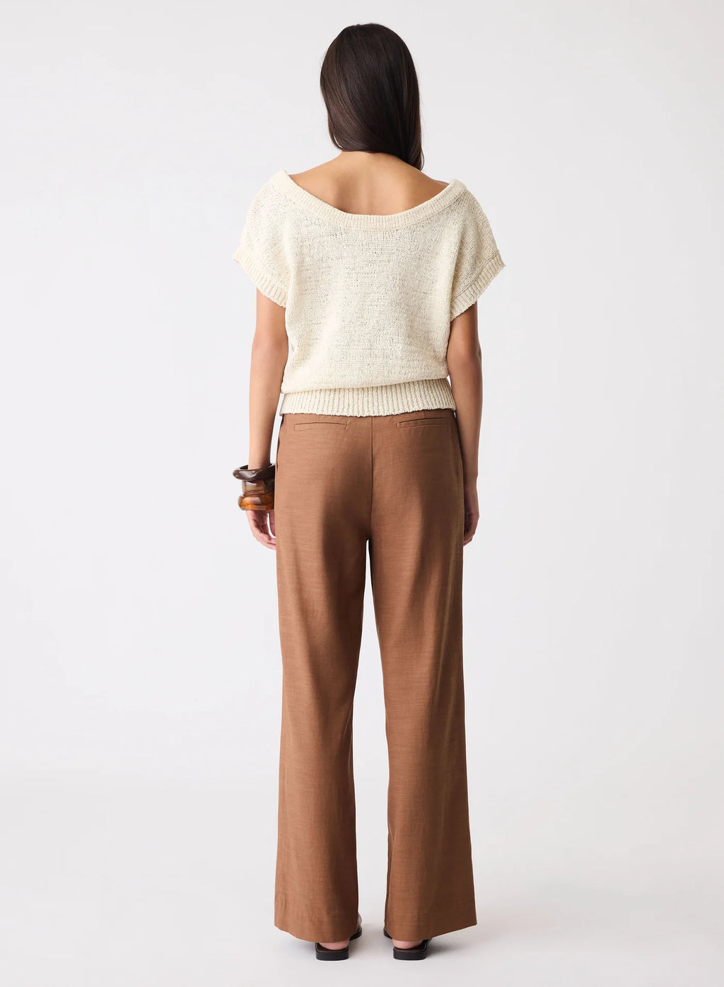 Endless Knit Top-Natural