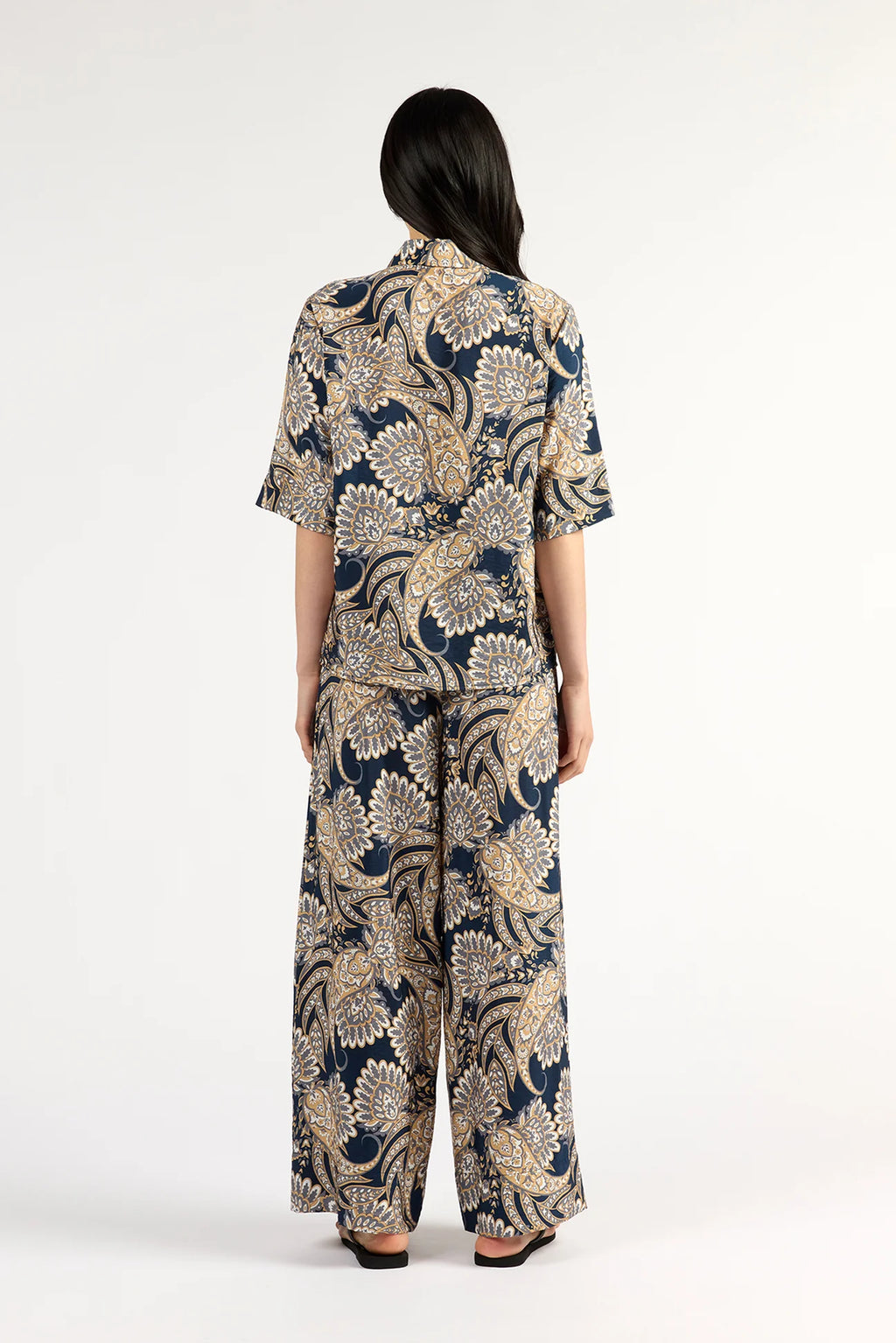 Arizona Pants-Navy Paisley