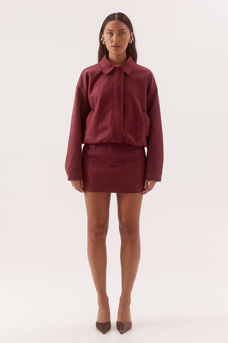 Avery Bomber- Cranberry