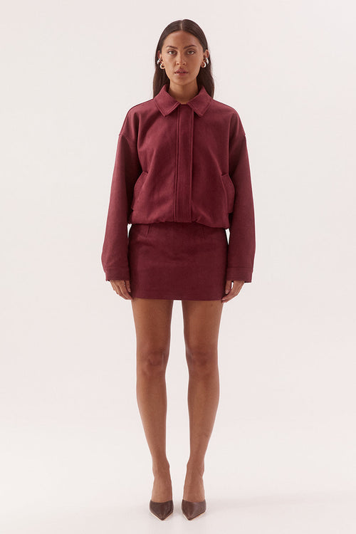 Avery Bomber- Cranberry