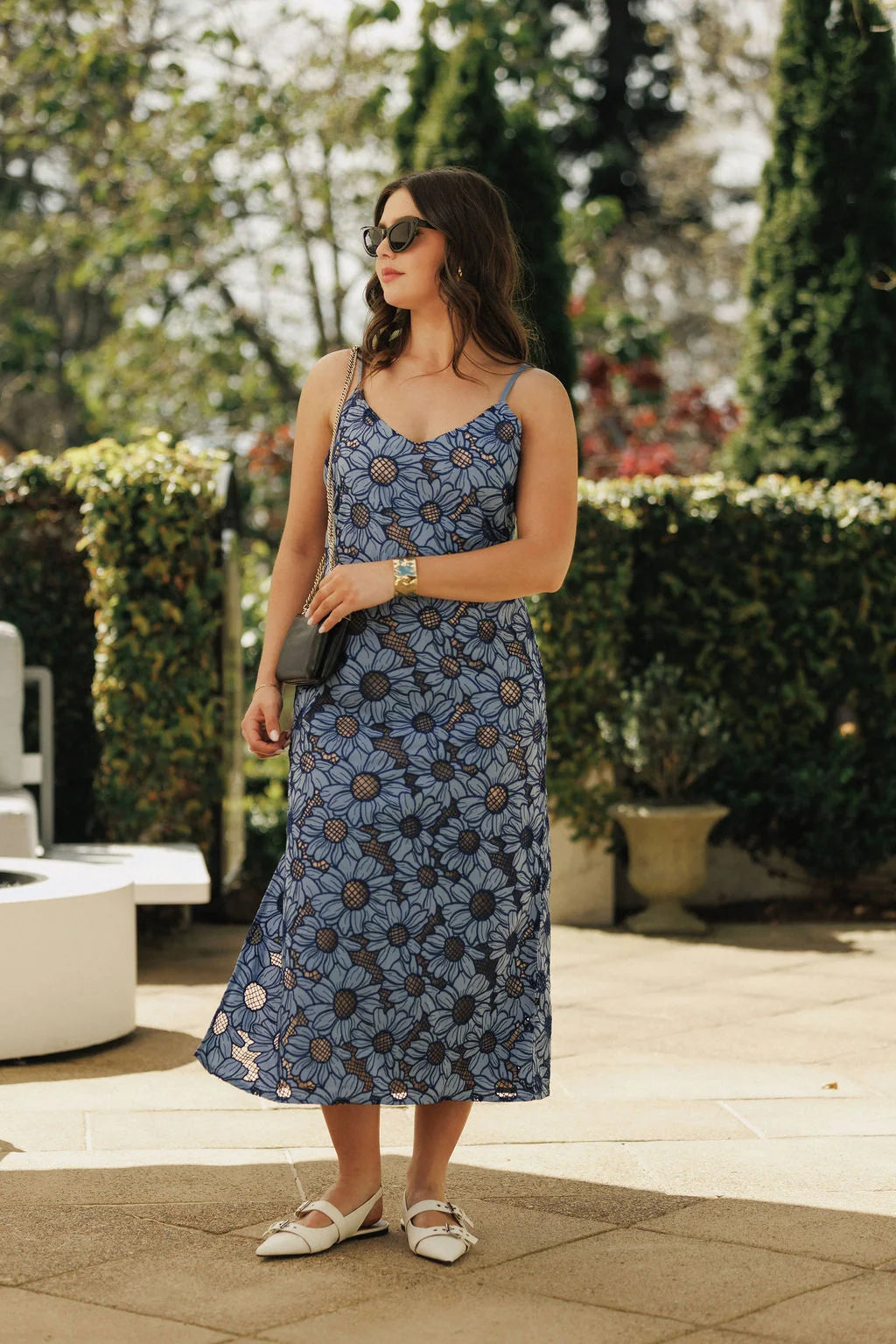 Slide Dress-Blue Bell