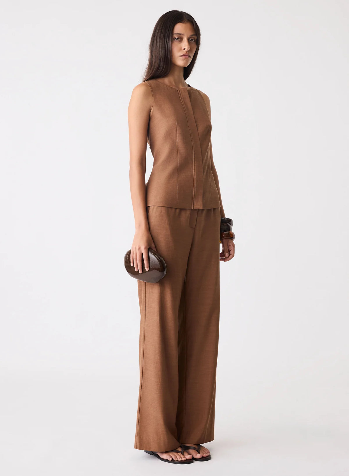Paragon Zip Top-Brown
