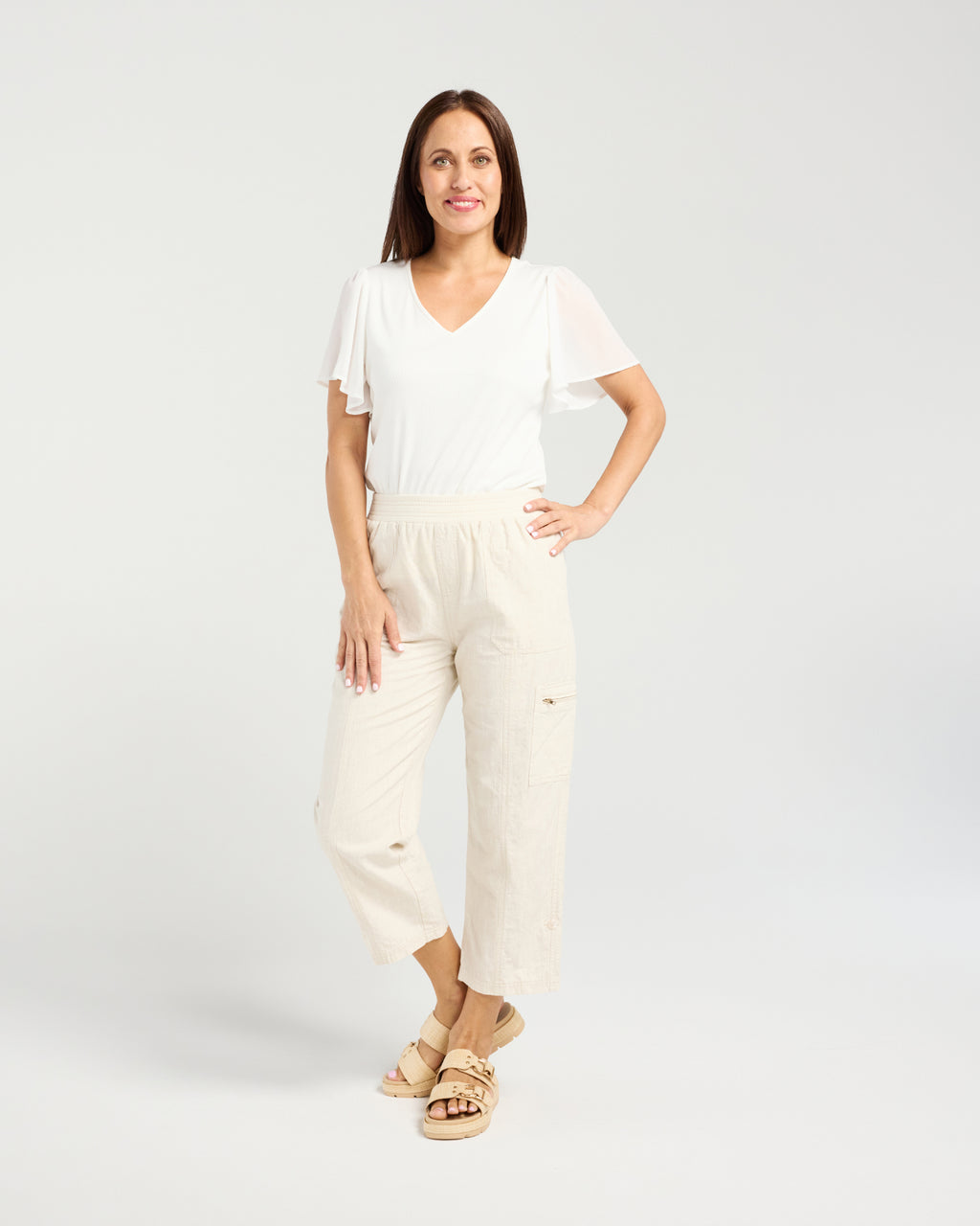 Rhea Pant- Natural
