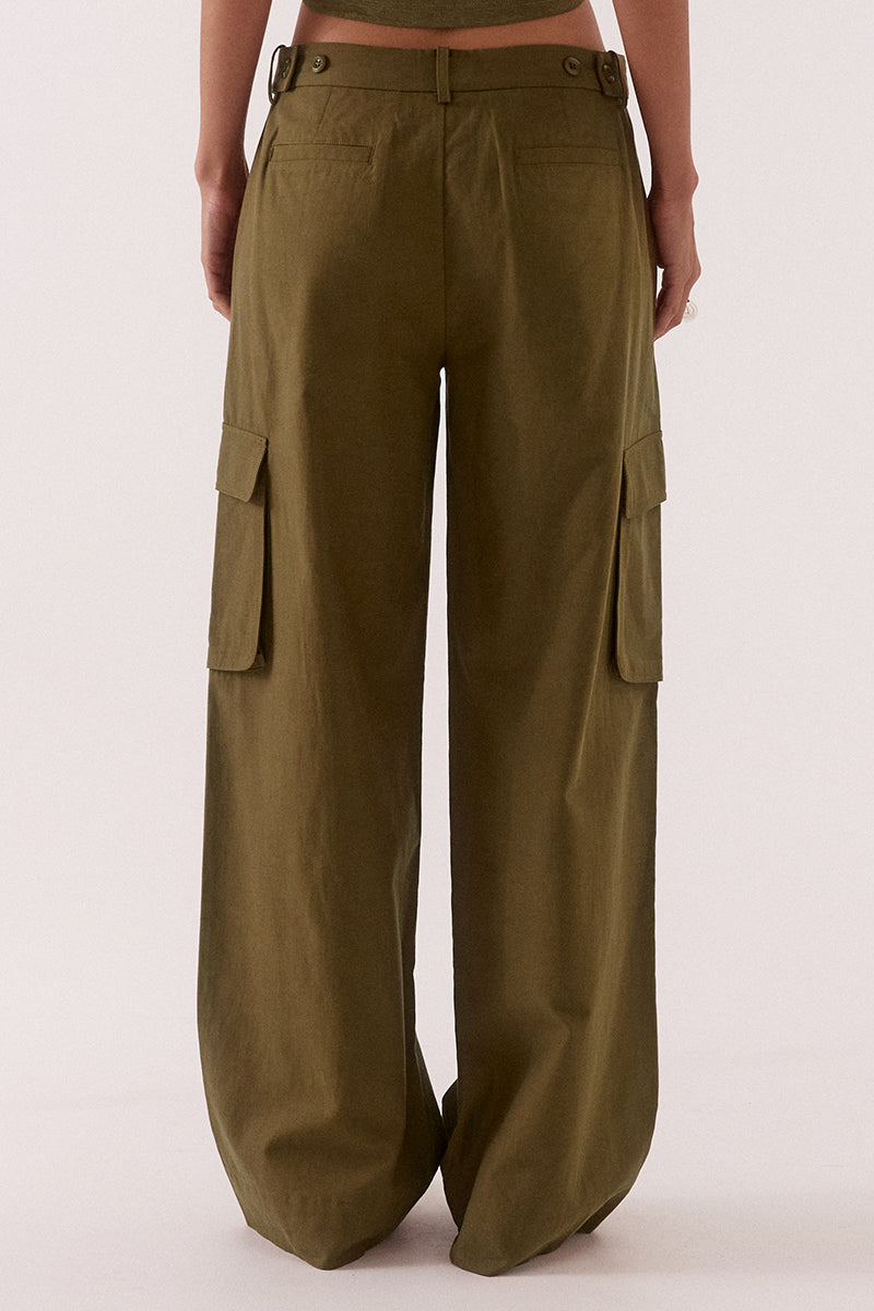 Sabine Cargo Pants- Khaki