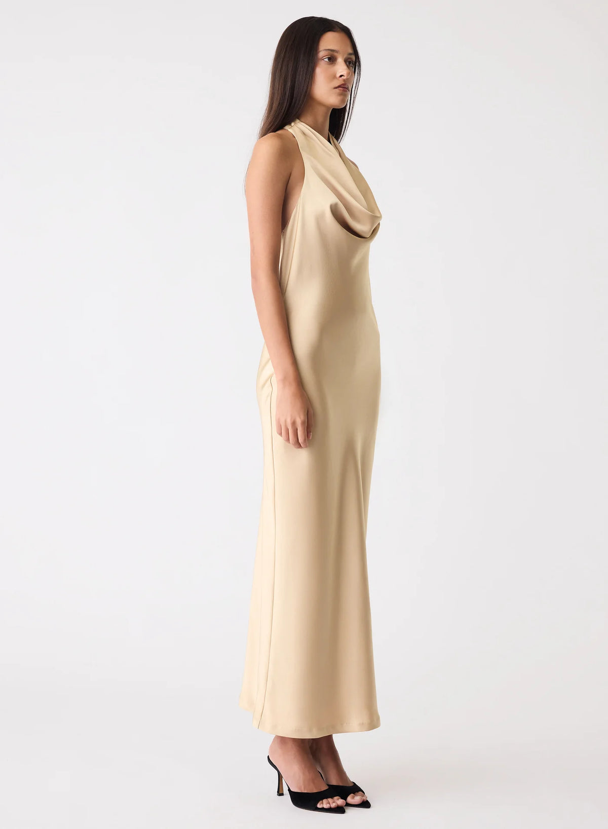 Stillness Dress-Gold