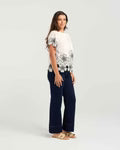 DAISY BLOUSE -Cream/black