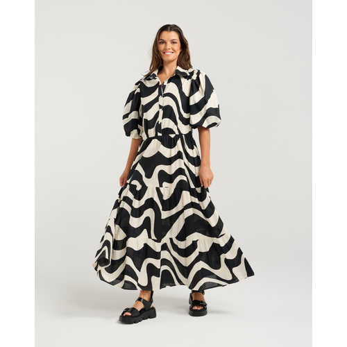 AMBER DRESS - Truffle Print