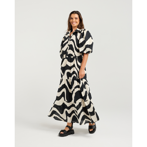 AMBER DRESS - Truffle Print
