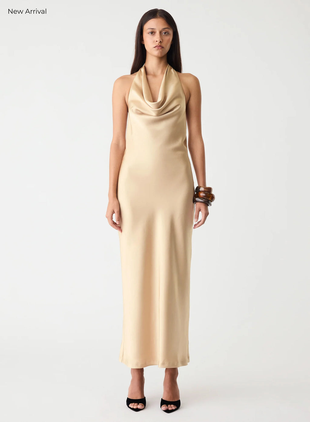 Stillness Dress-Gold