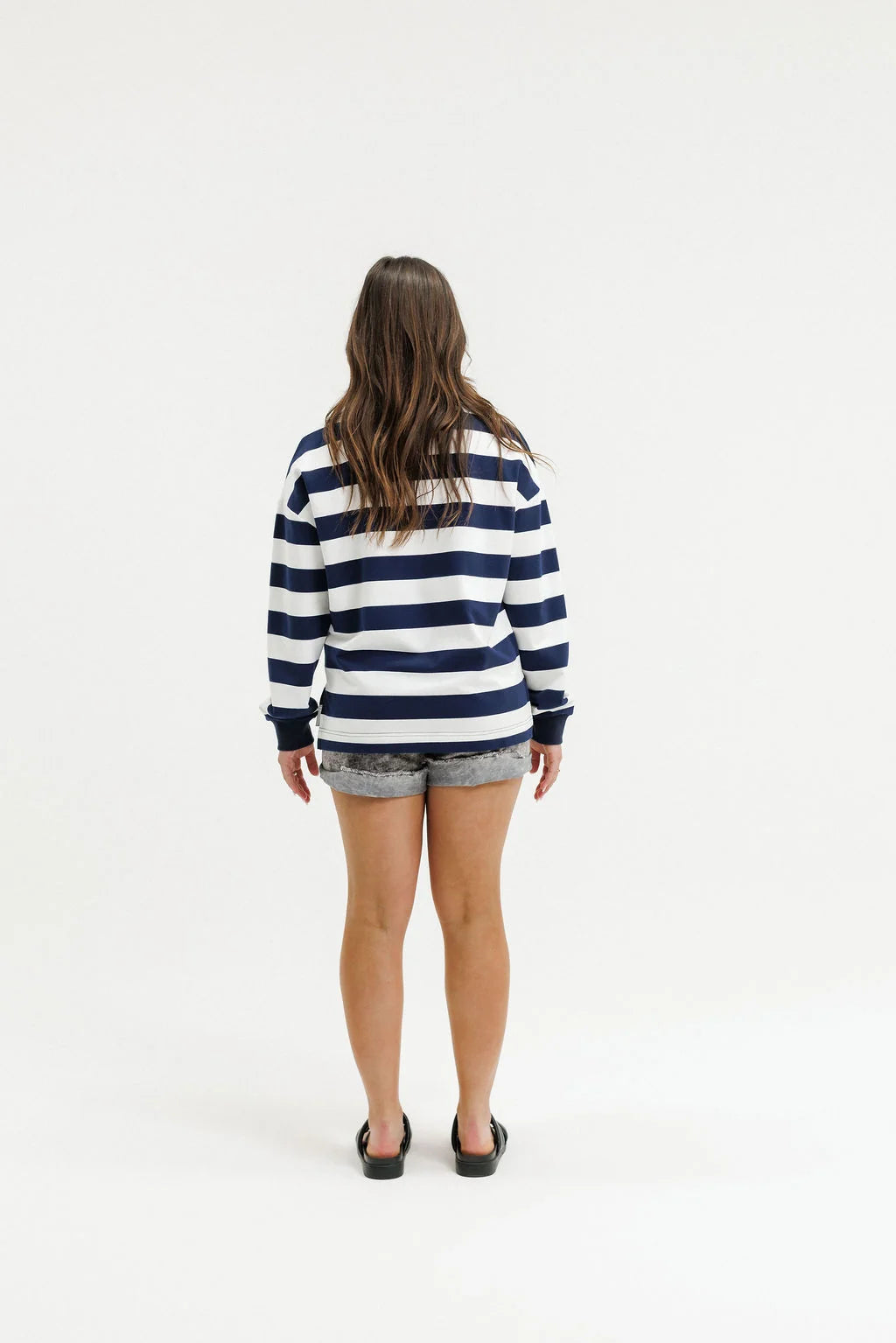 Stella Crew-Navy Stripes