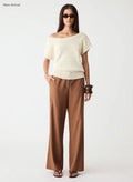Endless Knit Top-Natural