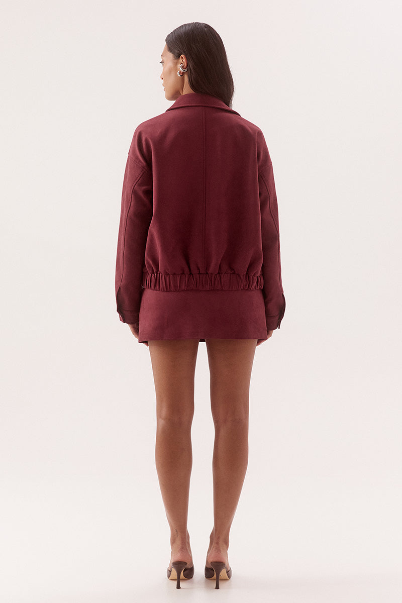 Avery Bomber- Cranberry