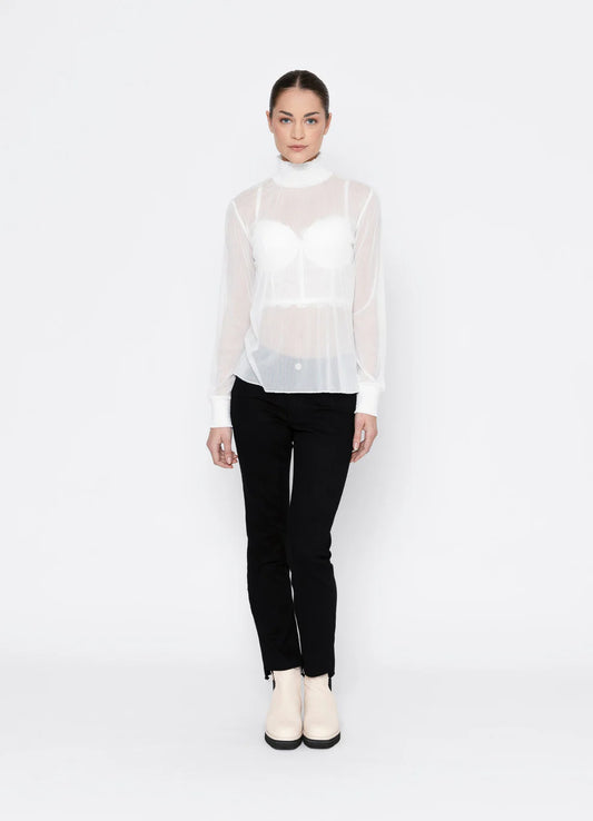 Riven Top -White Stripe