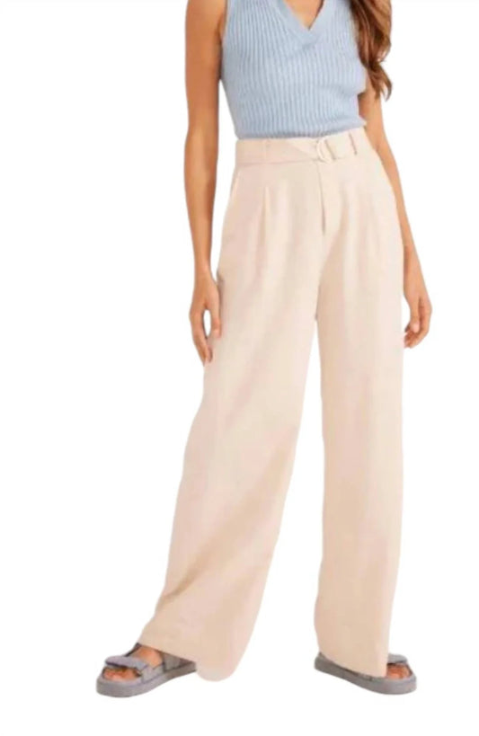 Faro Straight Leg Pant - Crema