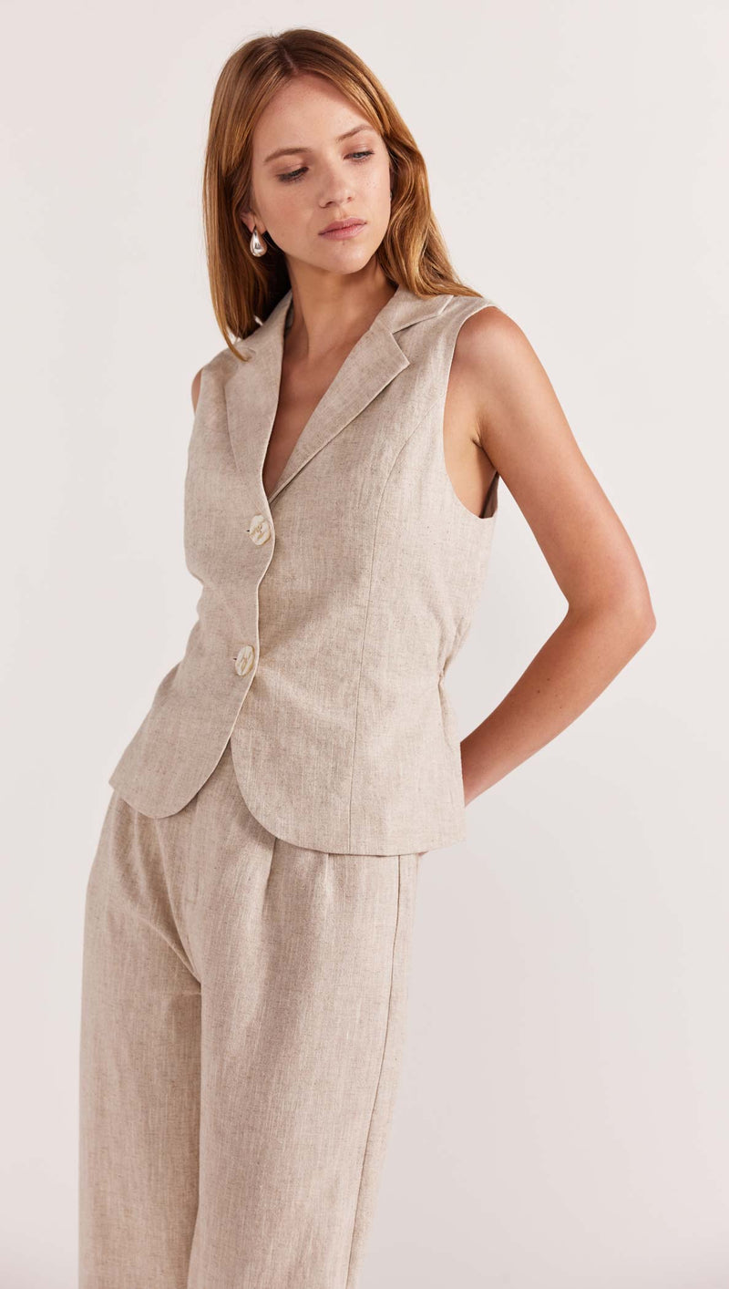 Avery Vest | Natural Marle
