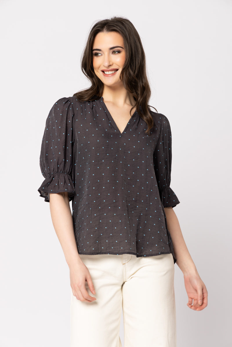 Honest Top-Blue Brown Spot