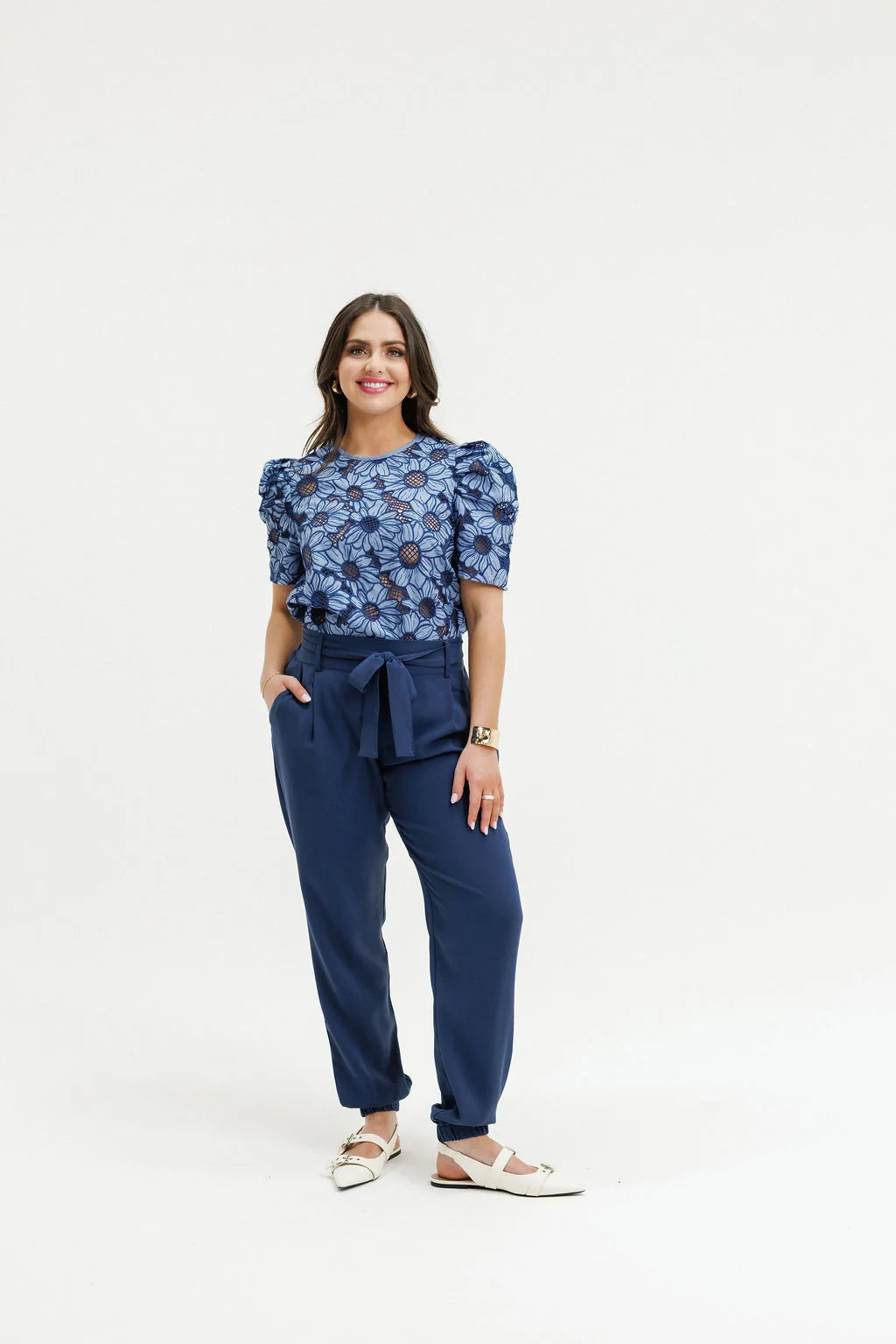 Thea Top-Blue Bell