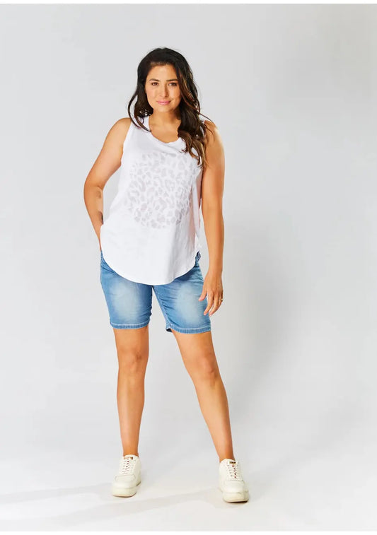 Leoni Jax Tank White/Grey