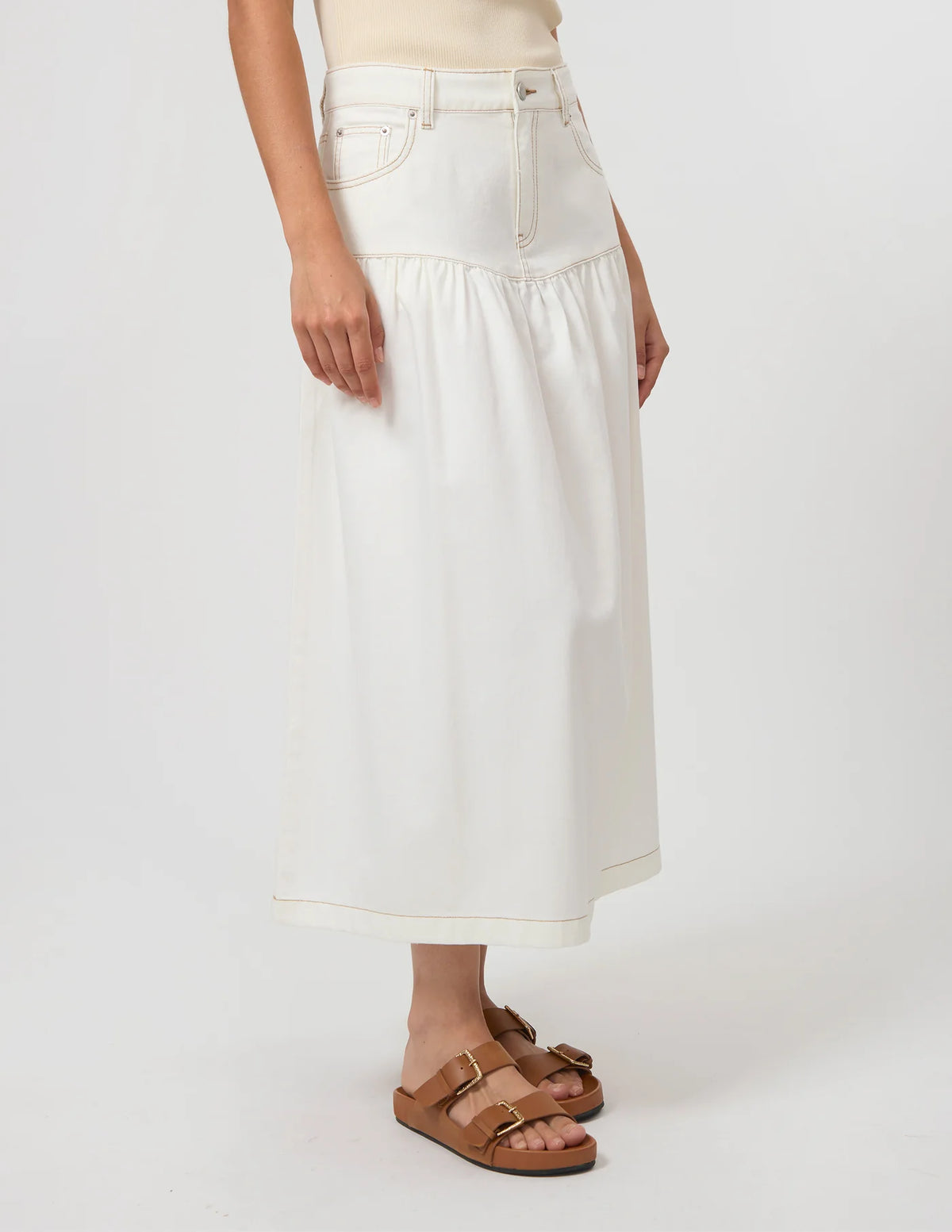 Davina Skirt- Ecru