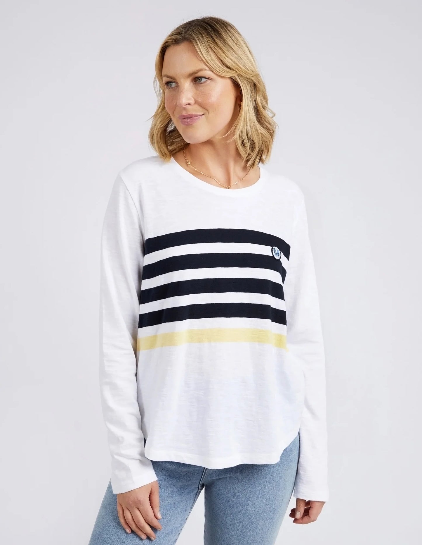 Byron Long Sleeve Tee | White