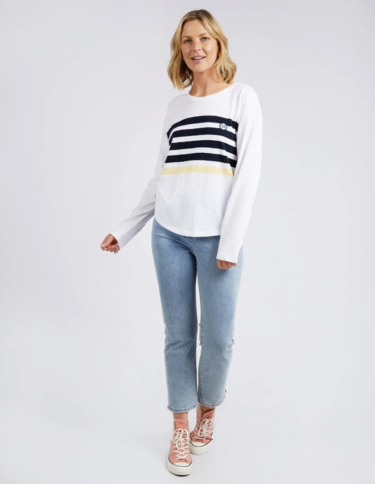 Byron Long Sleeve Tee | White