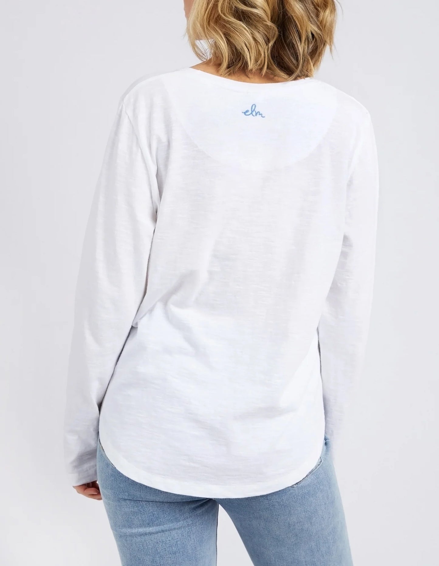 Byron Long Sleeve Tee | White