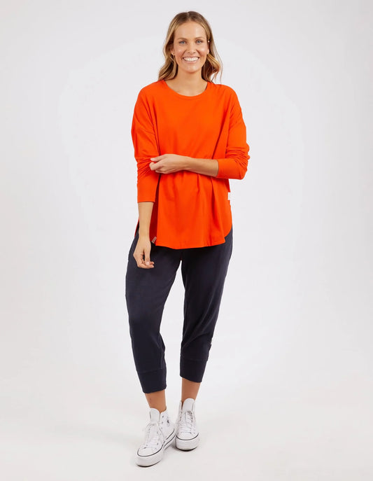 Society Long Sleeve Tee - Tangello