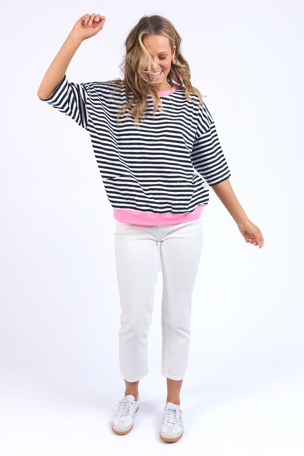 Mazie Stripe Ringer Sweat