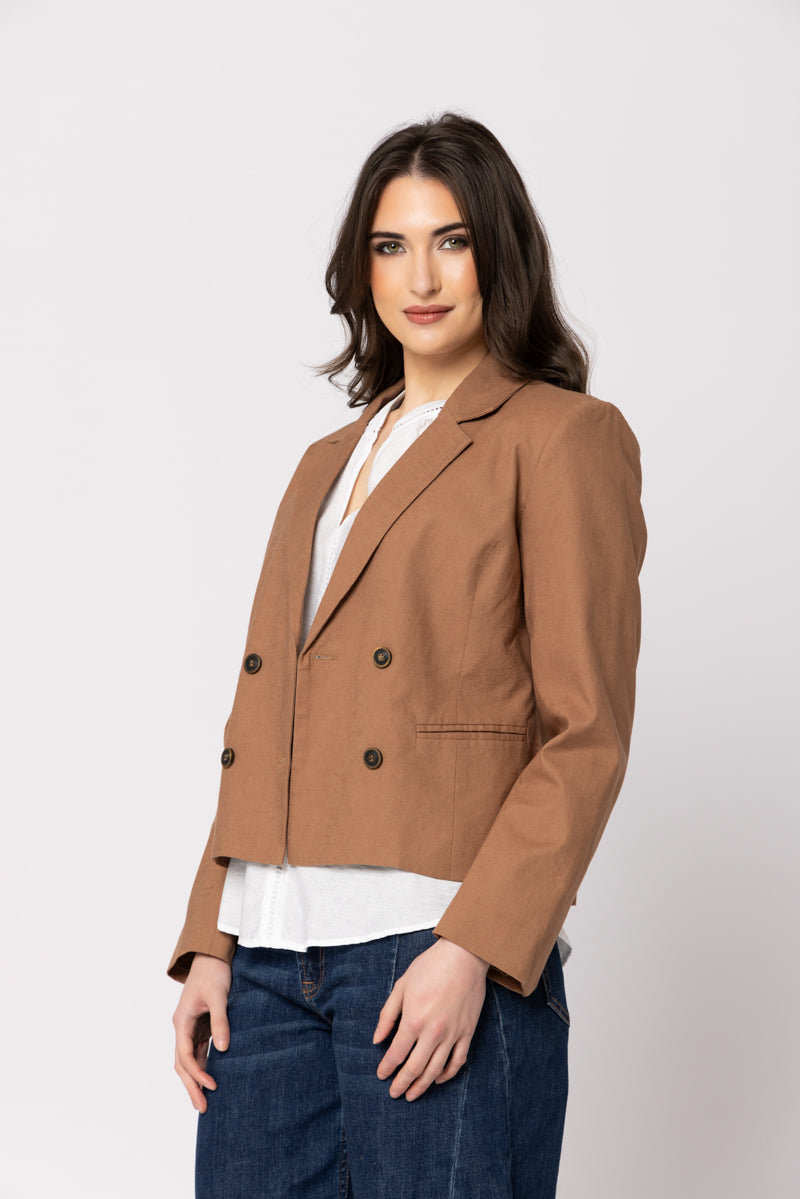Audrey Blazer-Caramel