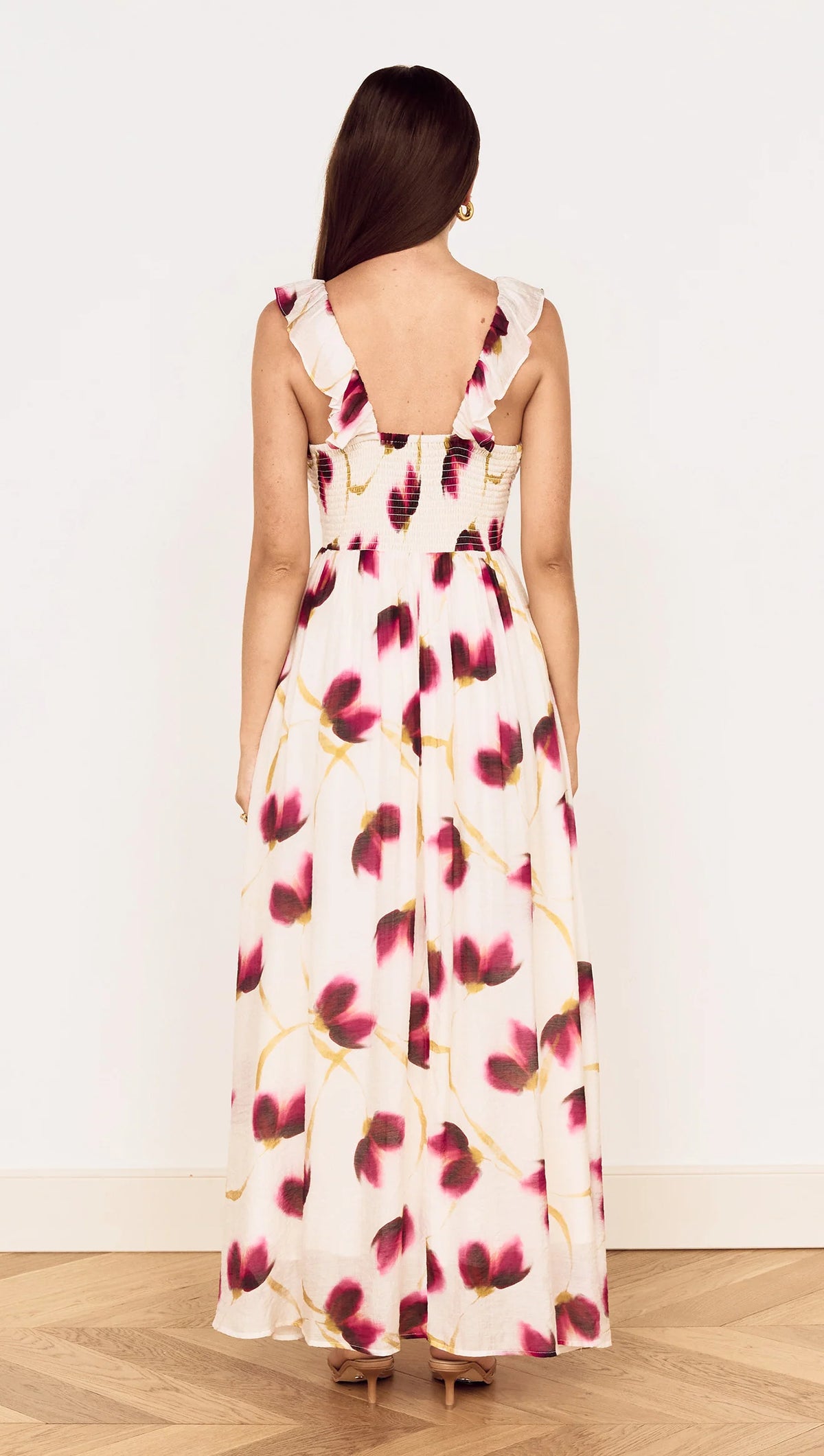 Emery Ruffled Bias Dress