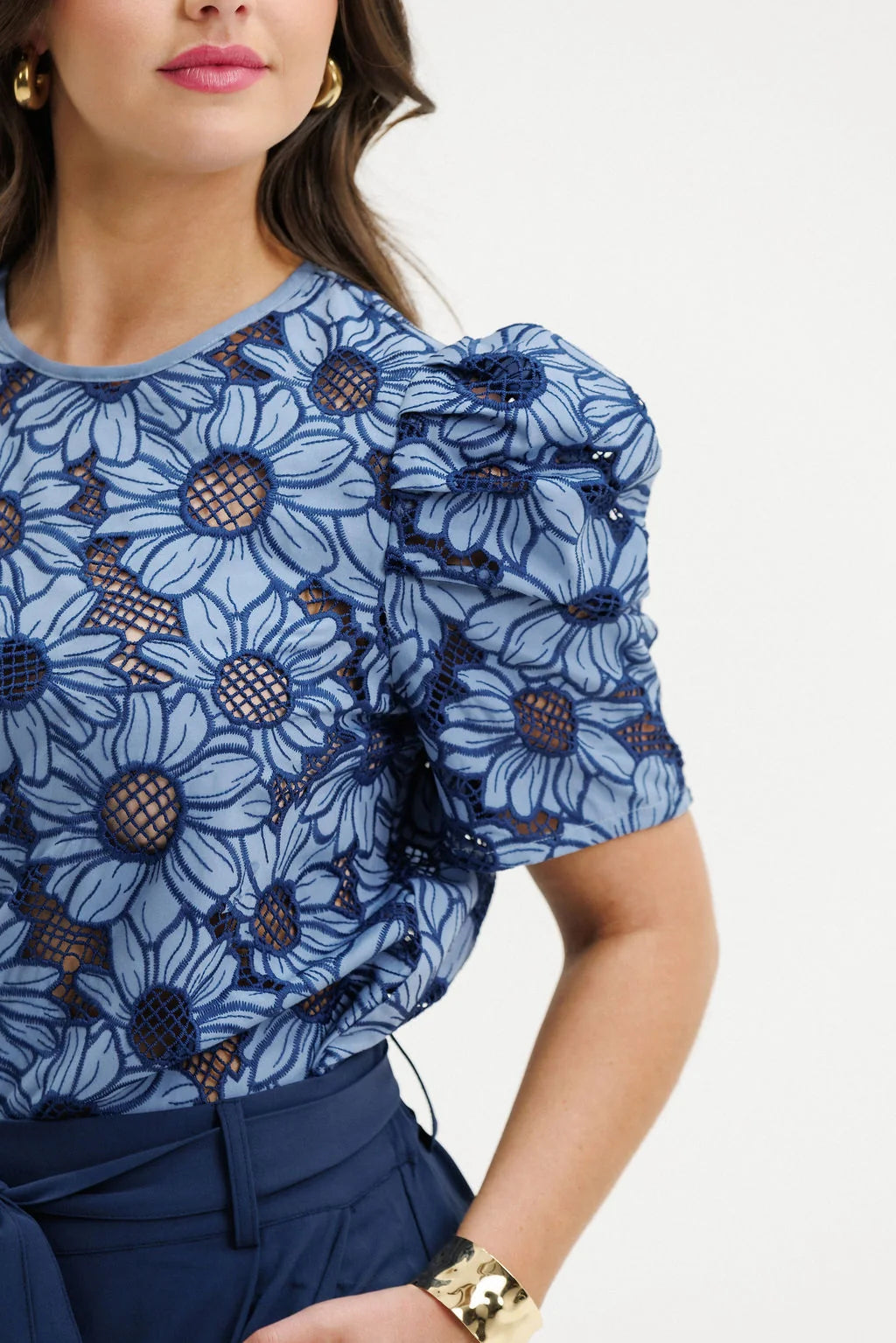 Thea Top-Blue Bell