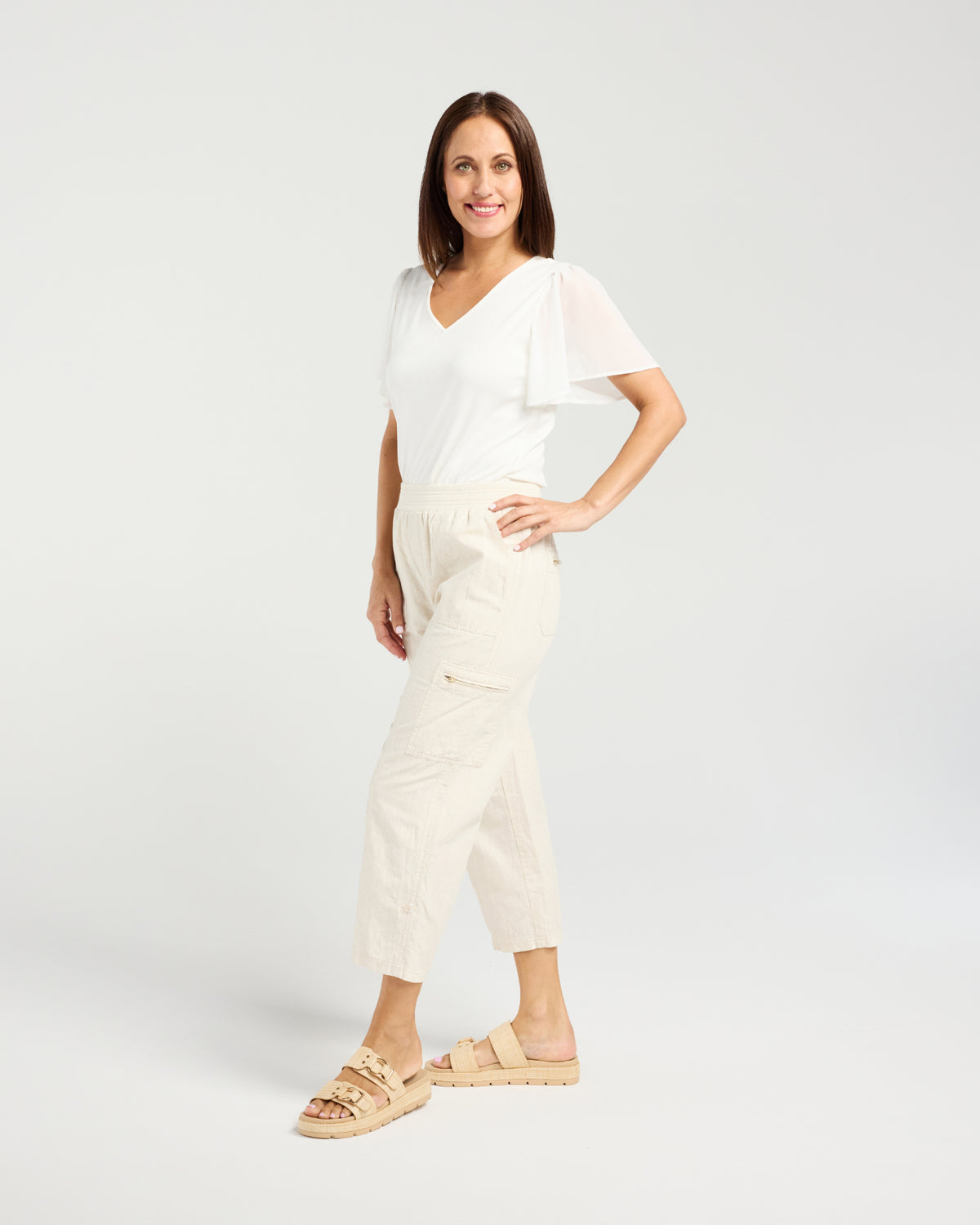 Rhea Pant- Natural