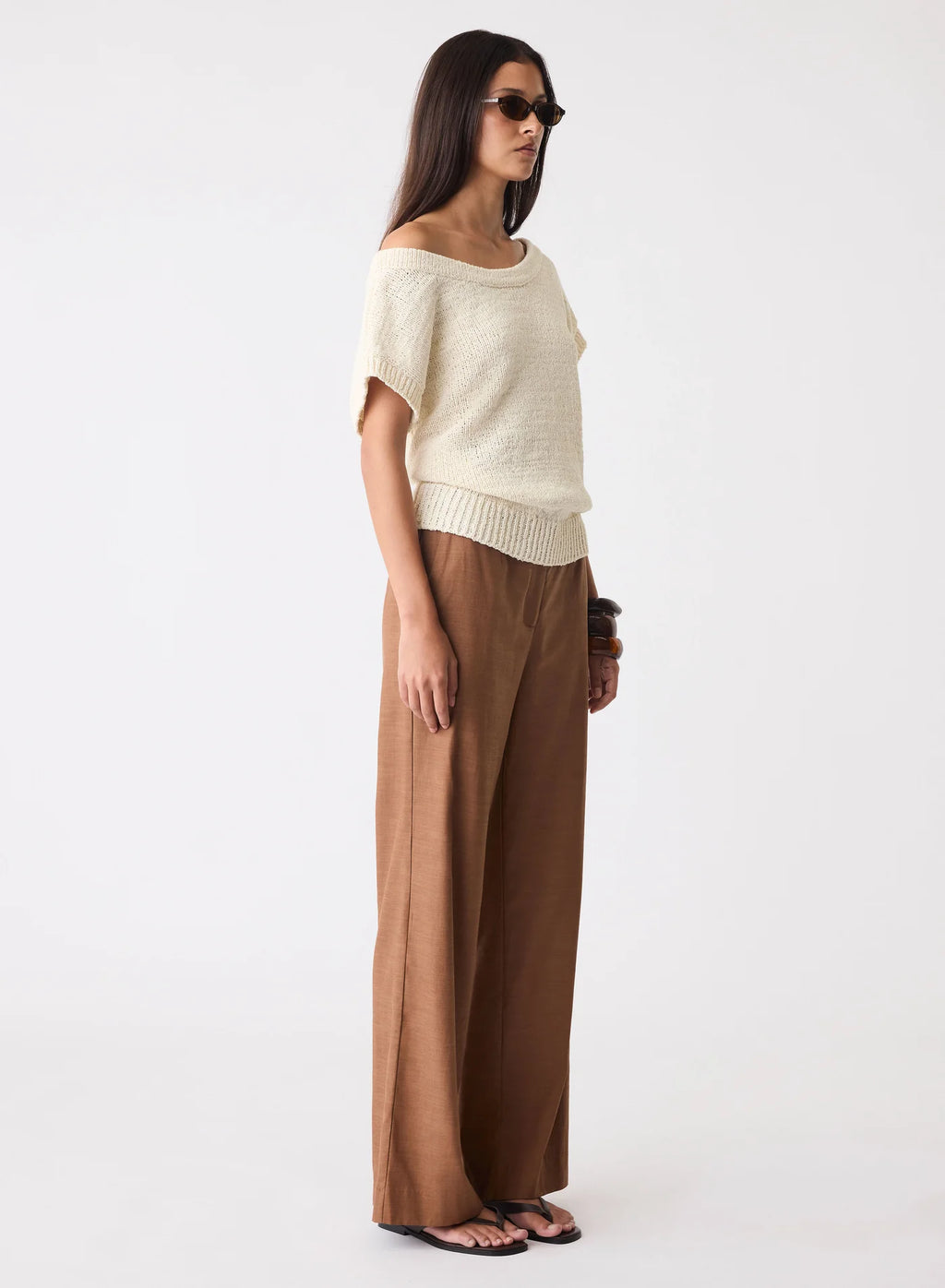 Endless Knit Top-Natural