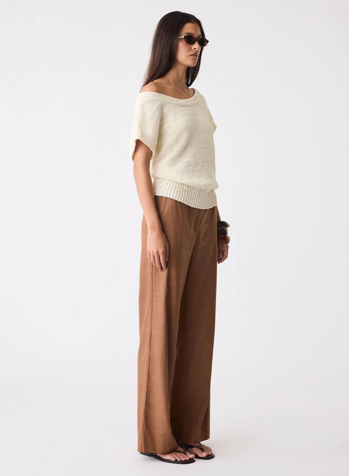 Endless Knit Top-Natural