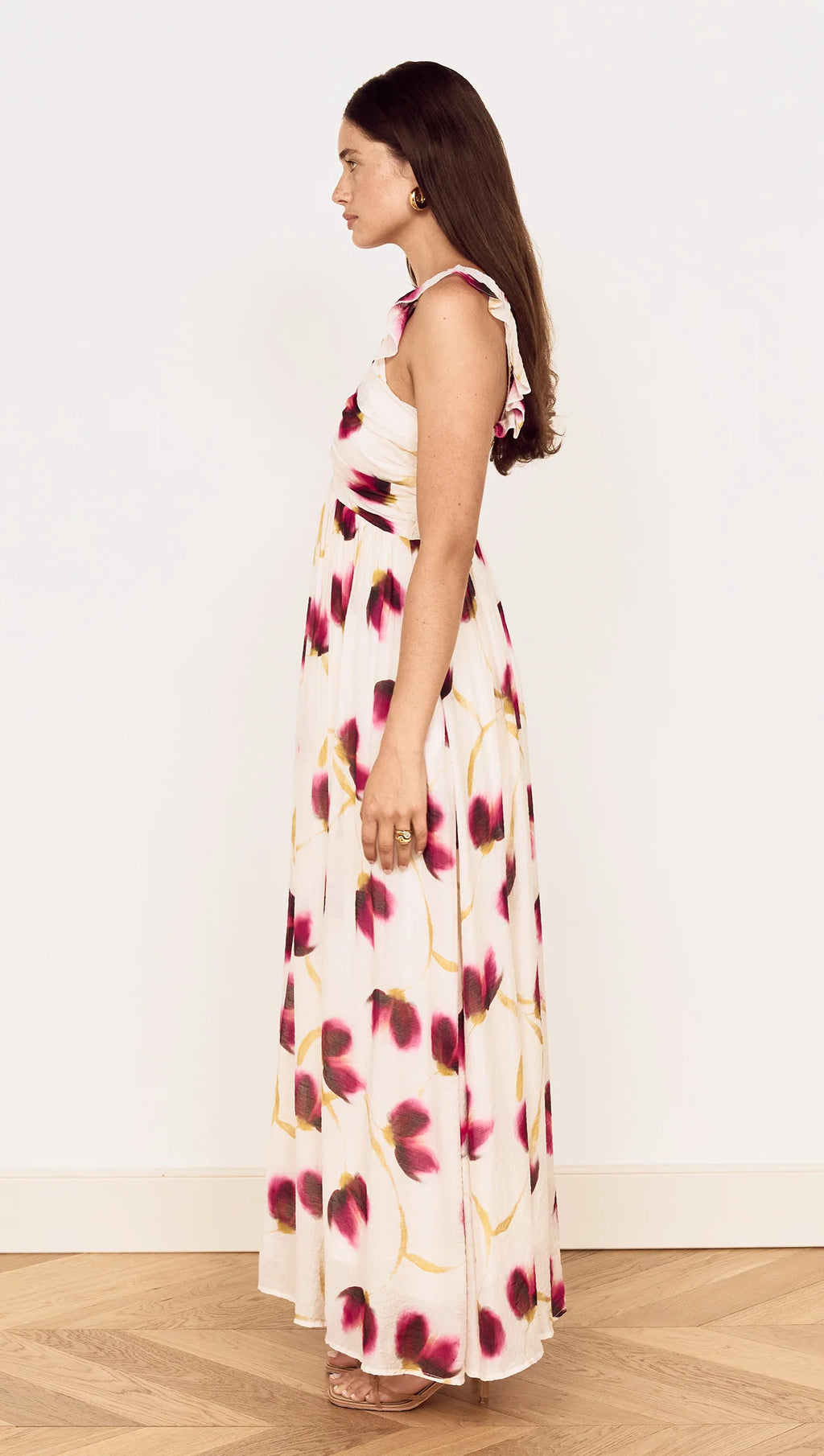 Emery Ruffled Bias Dress