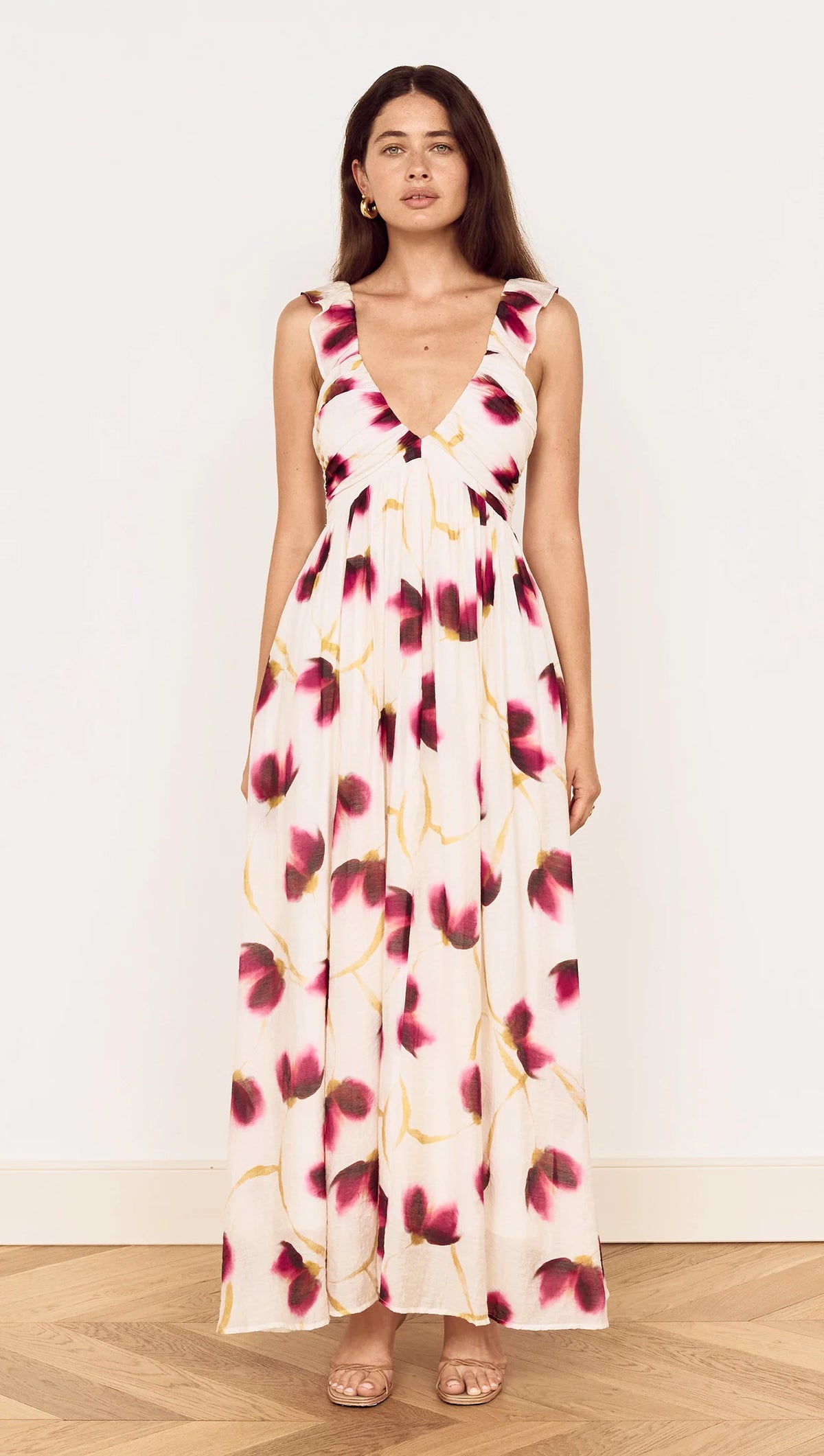 Emery Ruffled Bias Dress