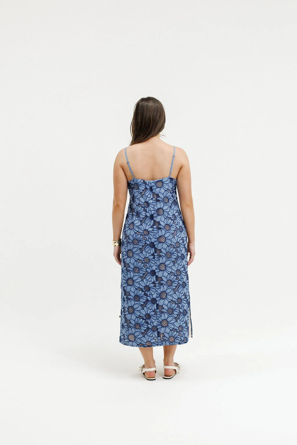 Slide Dress-Blue Bell