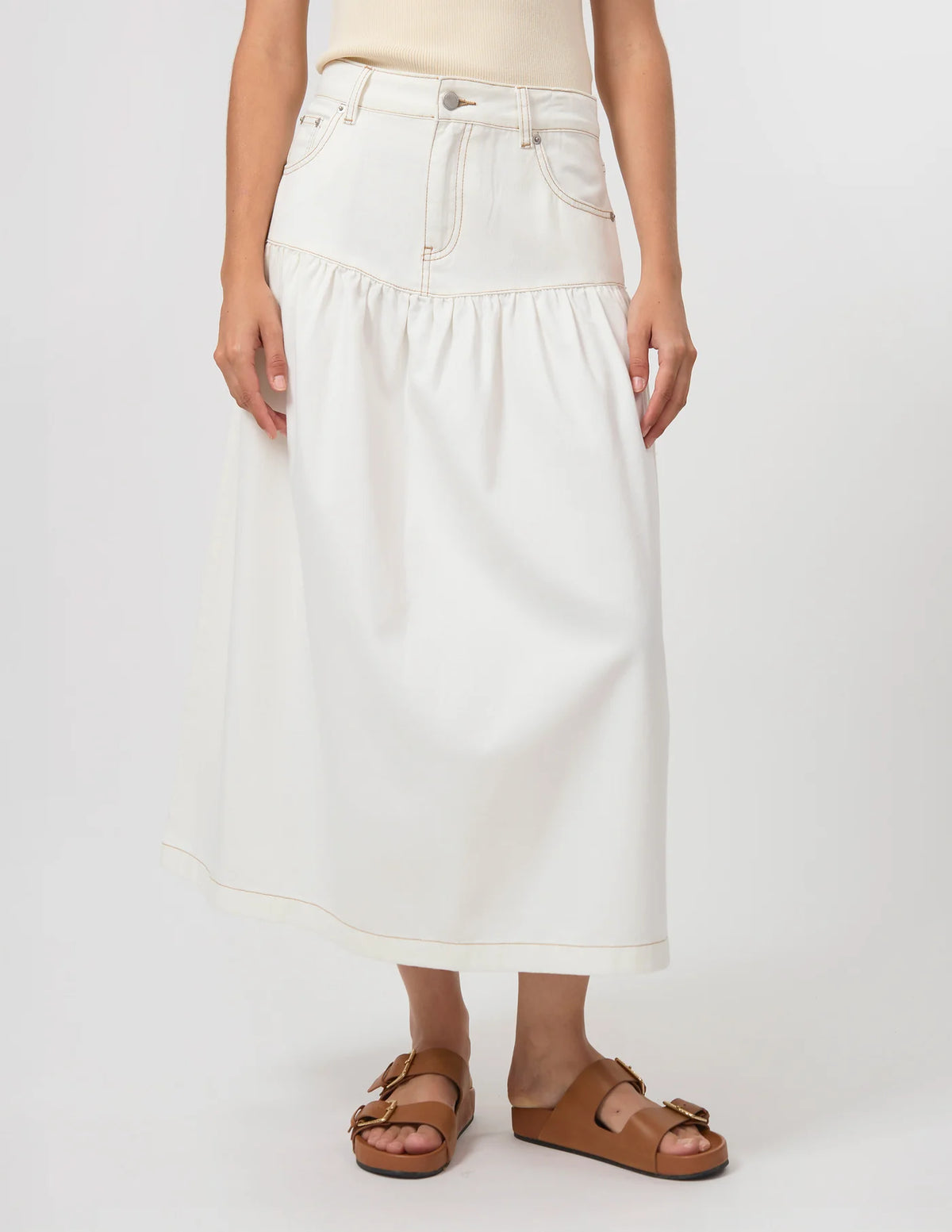 Davina Skirt- Ecru