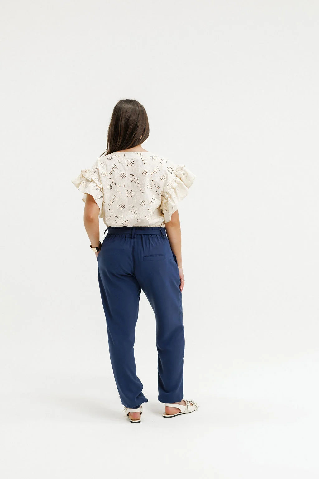 Evelyn Blouse-Coastal Daisies