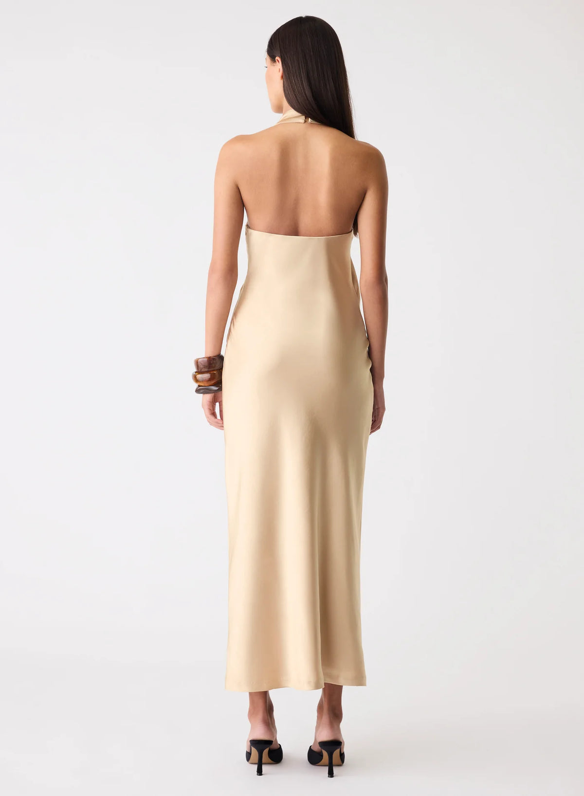 Stillness Dress-Gold