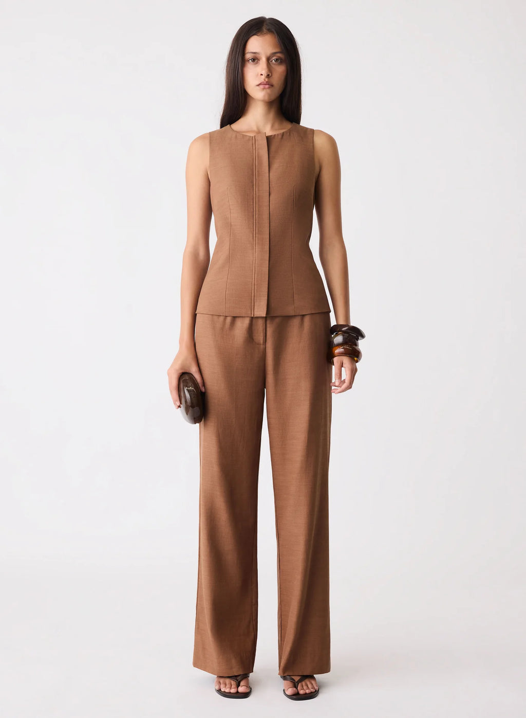 Paragon Zip Top-Brown