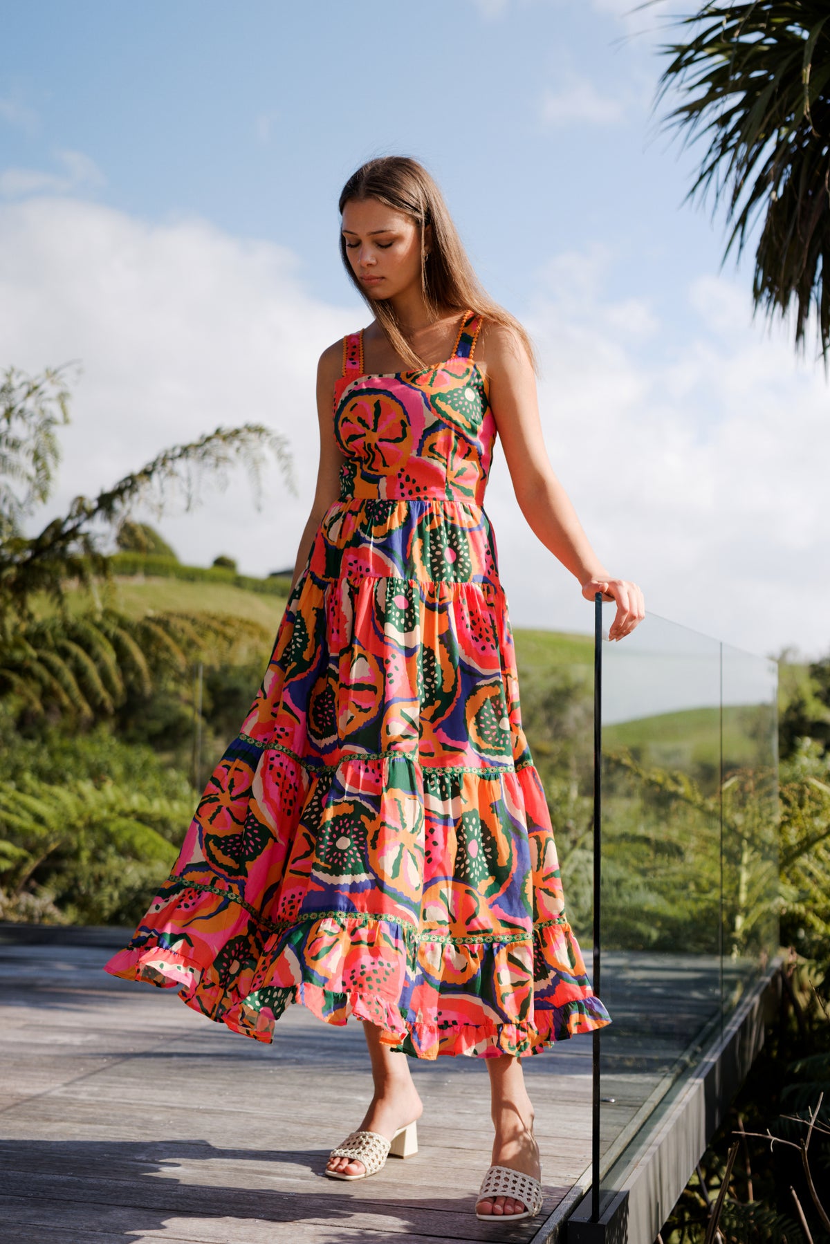 Rochelle Dress- Carnival Print