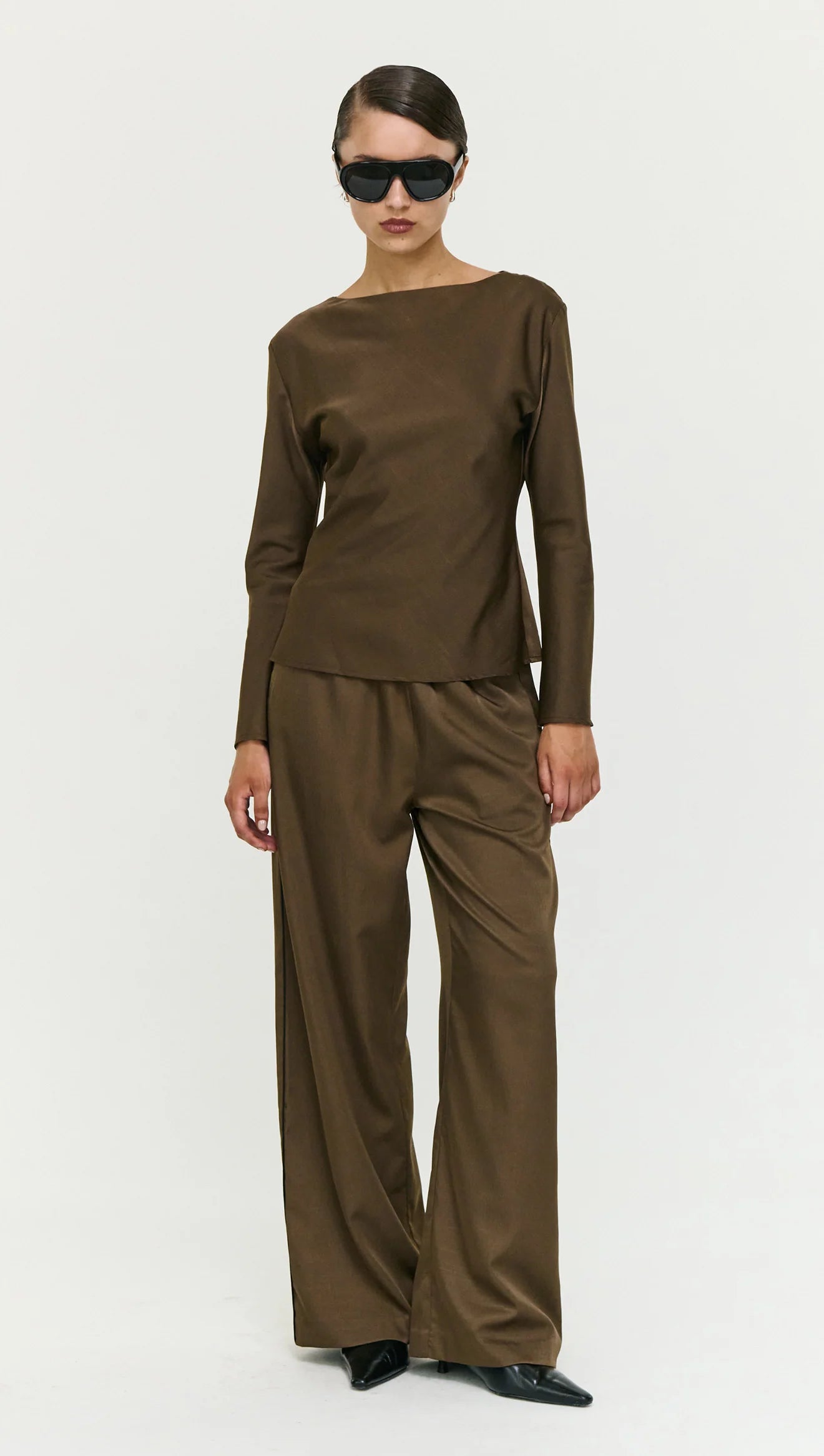 Dakota Bias Top- Espresso